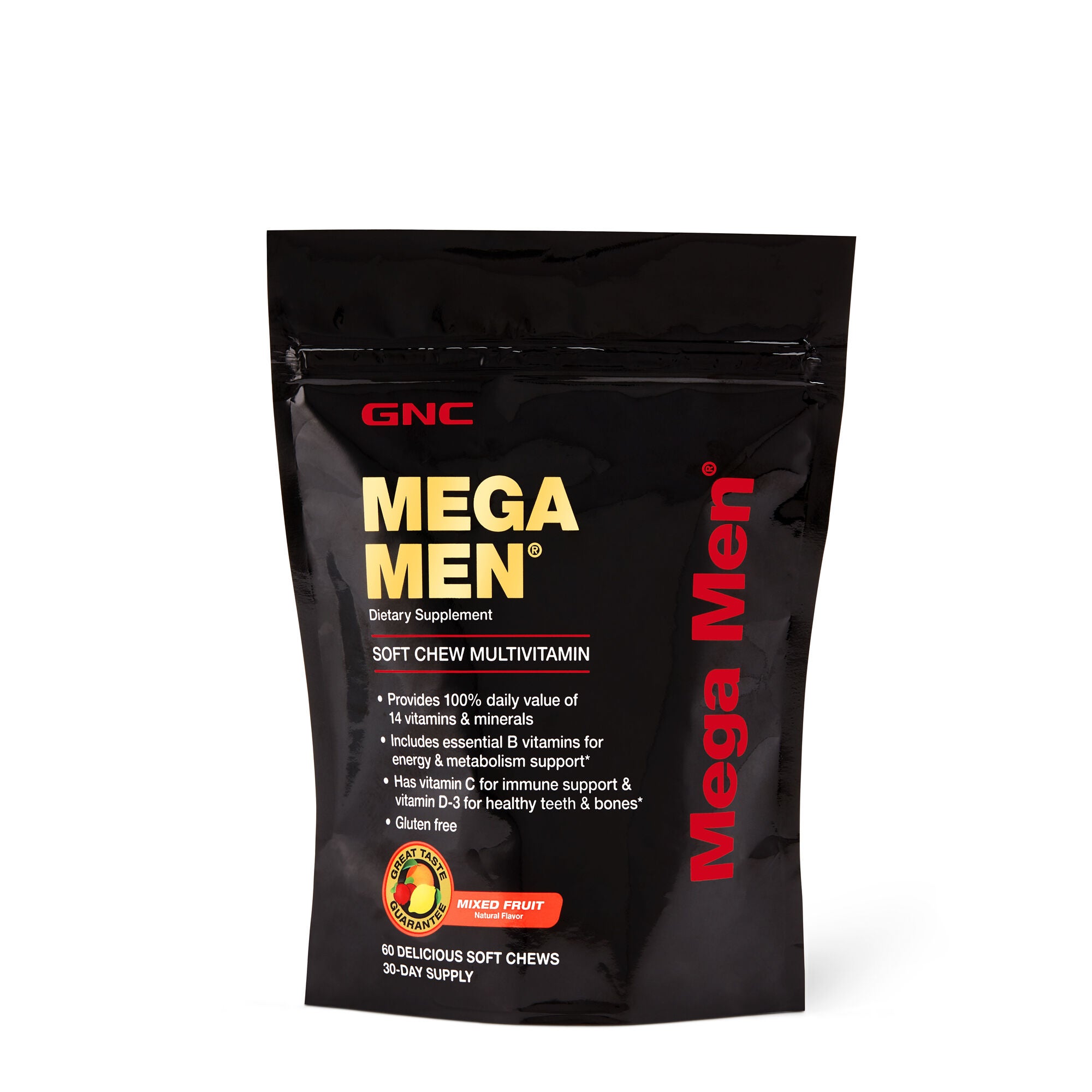 GNC Mega Men Mixed Fruit 60 Soft Chews GNC